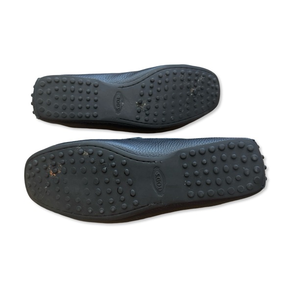 Tod\'s Navy Leather Slip-On Loafers Driving Shoe main image 10